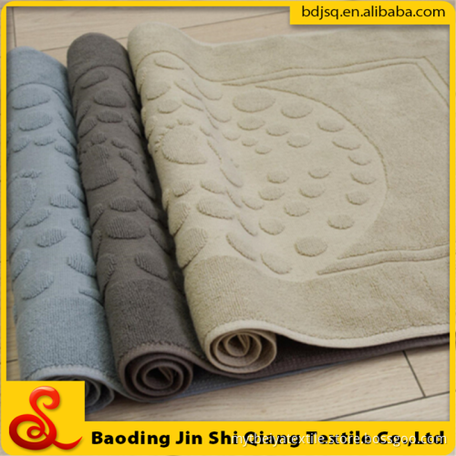 Wholesale 100% Cotton Custom Logo Jacquard Hotel Bath Mat